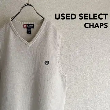 구제 의류 'CHAPS' Knit Vest / 자수 로고 니트 베스트