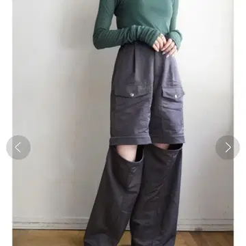 sahara gray 지퍼 카고 팬츠