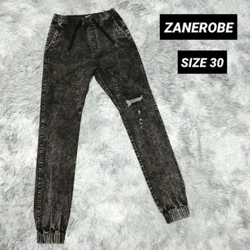 ZANEROBE 조거 팬츠 남성용 데미지 블랙 SIZE 30