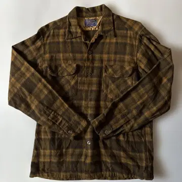Pendleton 보드 셔츠 60S 브라운 계열 M 사이즈 케어 택 포함