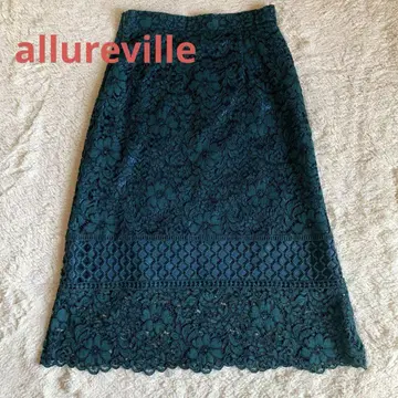 새상품급 allureville 알아바일 레이스 스커트 가을 컬러