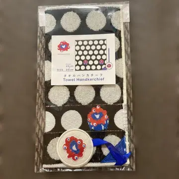 미야쿠미야쿠 도트 무늬 타월 손수건 25cm