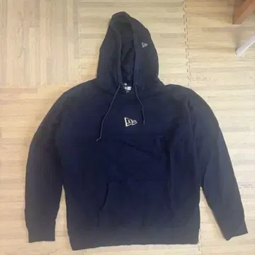 뉴에라 블랙 후드 부착 후드티 L 뉴에라 블랙
