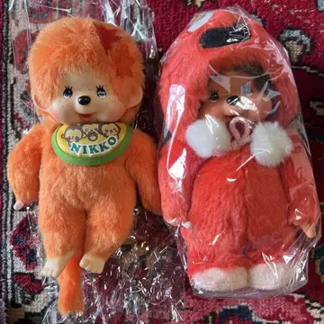 NIKKO 봉제 인형 세트 오렌지와 빨간색