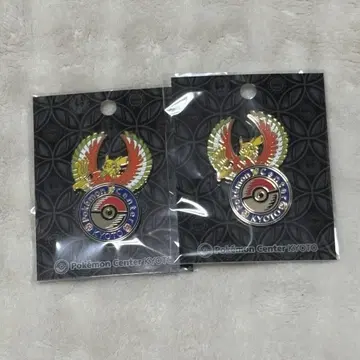 포켓몬 센터 교토 한정판 로고 핀즈 2개 세트