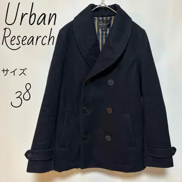 어반 리서치 Urban Research 피 코트 사이즈 38 네이비