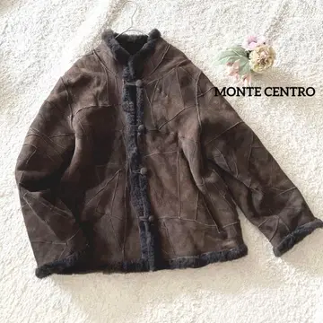 MONTE CENTRO 무스탕 자켓 F 브라운 양가죽 100