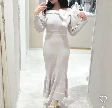 evelyn 데콜테 리본 OP 택 포함 새상품