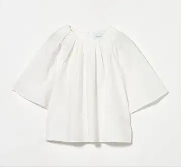 UNITED ARROWS 그레인 개더 블라우스 - 워셔블