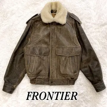 FRONTIER 프론티어 무스탕풍 소가죽 자켓 남성용 가죽