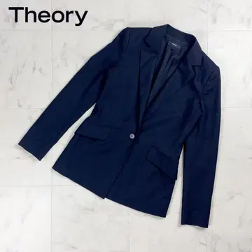 새상품급 띠어리 테일러드 자켓 울 혼방 블랙 사이즈 2*CD312