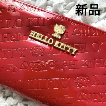 [ 새상품 ] 헬로키티 장지갑 퀼팅 디자인 핑크 레드 KITTY