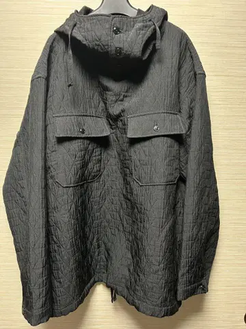 ENGINEERED GARMENTS 퀼팅 마운틴 후드티 블랙