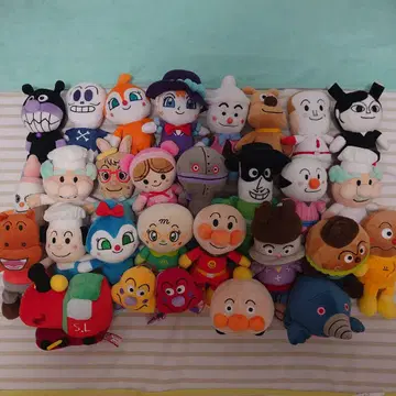 호빵맨 캐릭터 봉제 인형 세트 28개