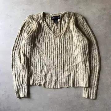 ELLEN TRACY 엘렌 트레이시 니트 베이지 광택 있음