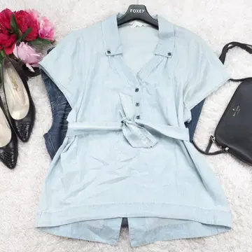 G9583*BCBG 제너레이션 티셔츠 블라우스 스카이블루 S