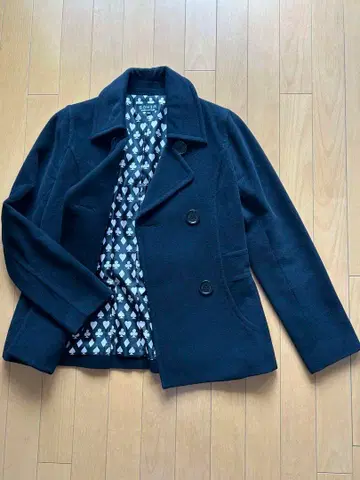 SONIA 소니아 리키엘 코트 블랙 38사이즈 트럼프 무늬 안감