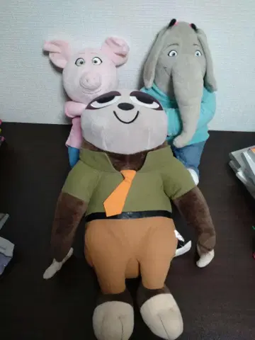 슬라oth 군터 엘리펀트 봉제 인형 세트