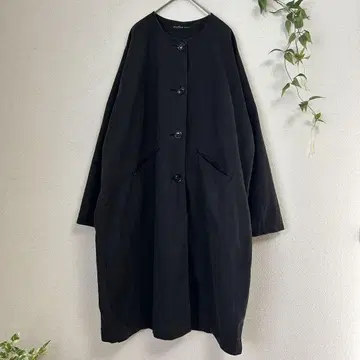 고품질 Sunny Clouds [ L ] 블랙 롱 코트