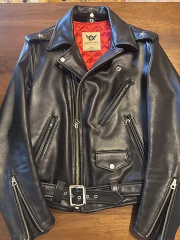 666 가죽 자켓 36 새상품급