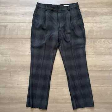 UNITED ARROWS 체크 무늬 슬랙스 유나이티드 애로우즈 비즈니스