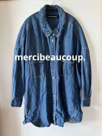 mercibeaucoup, 오버 사이즈 BD 셔츠 자켓 데님 사이즈 1