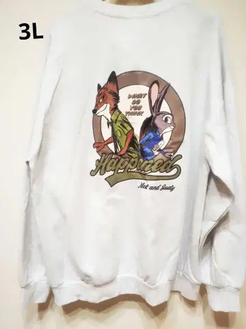 주토피아 닉과 주디 프린트 트레이닝복 3L