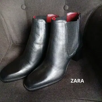 미사용 새상품 ZARA 사이드 고어 부츠