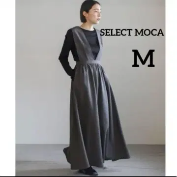 [ 새상품급 ] SELECT MOCA 오버롤 스커트 그레이 M 롱 원피스