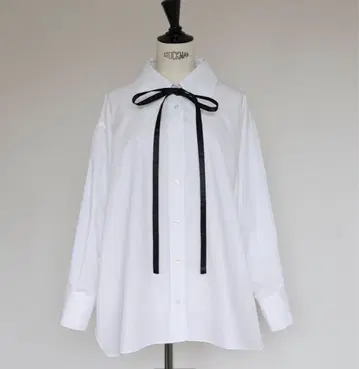 컨디션 최상 gypsohila Ribbon Tie 블라우스