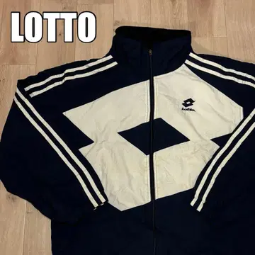90s LOTTO 빅 로고 나일론 자켓