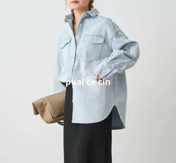 pual ce cin 빈티지 데님 셔츠