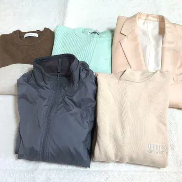 남성용 의류 자켓 5세트 가을 겨울 의류 UNIQLO 푸마 빈티지 등