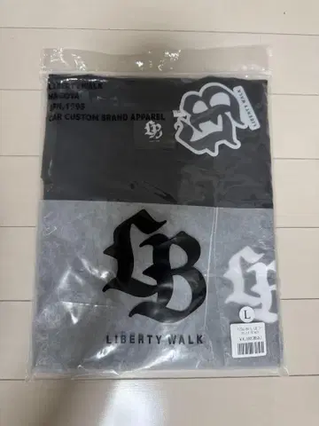 LIBERTY WALK 로고 T셔츠 L 사이즈 블랙
