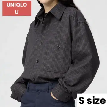 트윌 워크 오버사이즈 셔츠 S 사이즈 UNIQLO U 완판템