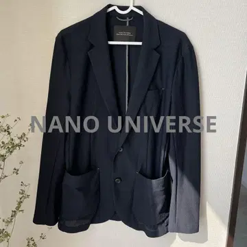 NANO UNIVERSE 다크 네이비 테일러드 자켓 메쉬