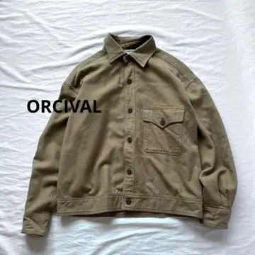 ORCIVAL 울 코튼 플란넬 셔츠 자켓 일본제 오르치발