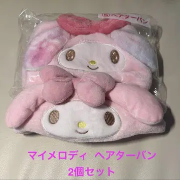 산리오 마이멜로디 헤어밴드 마이멜로 헤어 터번 2개 세트