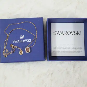 [ 새상품급 ] 스와로브스키 Swarovski Una 목걸이 옥타곤 컷