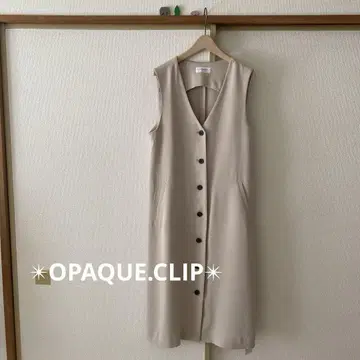 택 포함 미사용 새상품 OPAQUE.CLIP 오파크 클립 원피스 겉옷