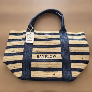 BAYFLOW 스트라이프 바스켓백 F