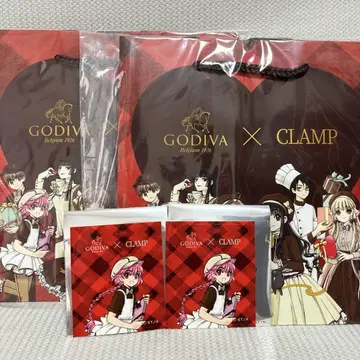 GODIVA CLAMP 쇼핑백 스티커