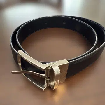 [ 폭 3cm ] [ dunhill ] 블랙 가죽 벨트