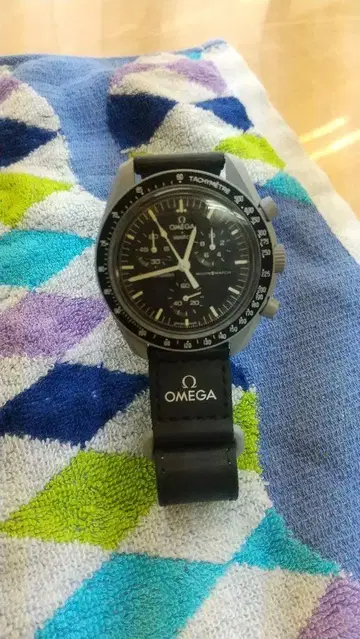 OMEGA Speedmaster 자동 와인딩 시계 블랙