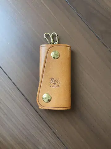IL BISONTE 가죽 키케이스 브라운