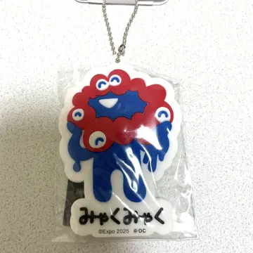 오에가키상 미야쿠미야쿠 3D 러버 마스코트 키체인 키링