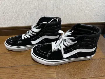 Vans 스웨이드 하이컷 스니커즈 블랙/화이트