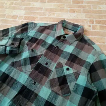 Schott RANCHER 체크 플란넬 셔츠 L