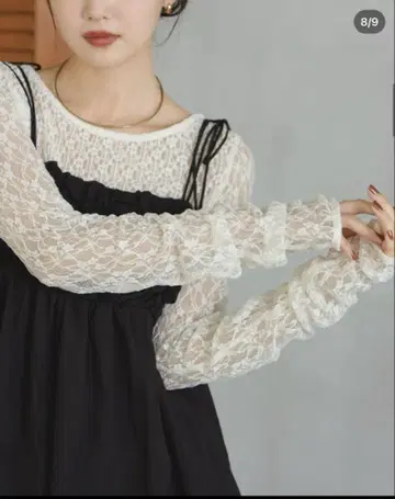 Hinari 레이스 절개 디자인 상의