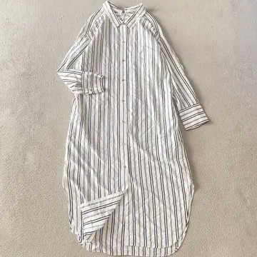 IENA 이에나 롱 셔츠 원피스 스트라이프